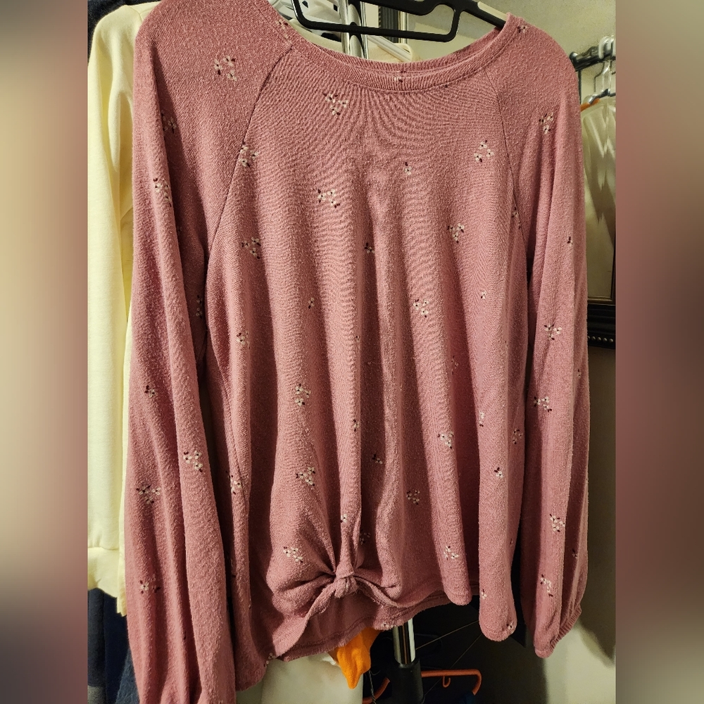 Cat & Jack Long Sleeve Floral Blouse